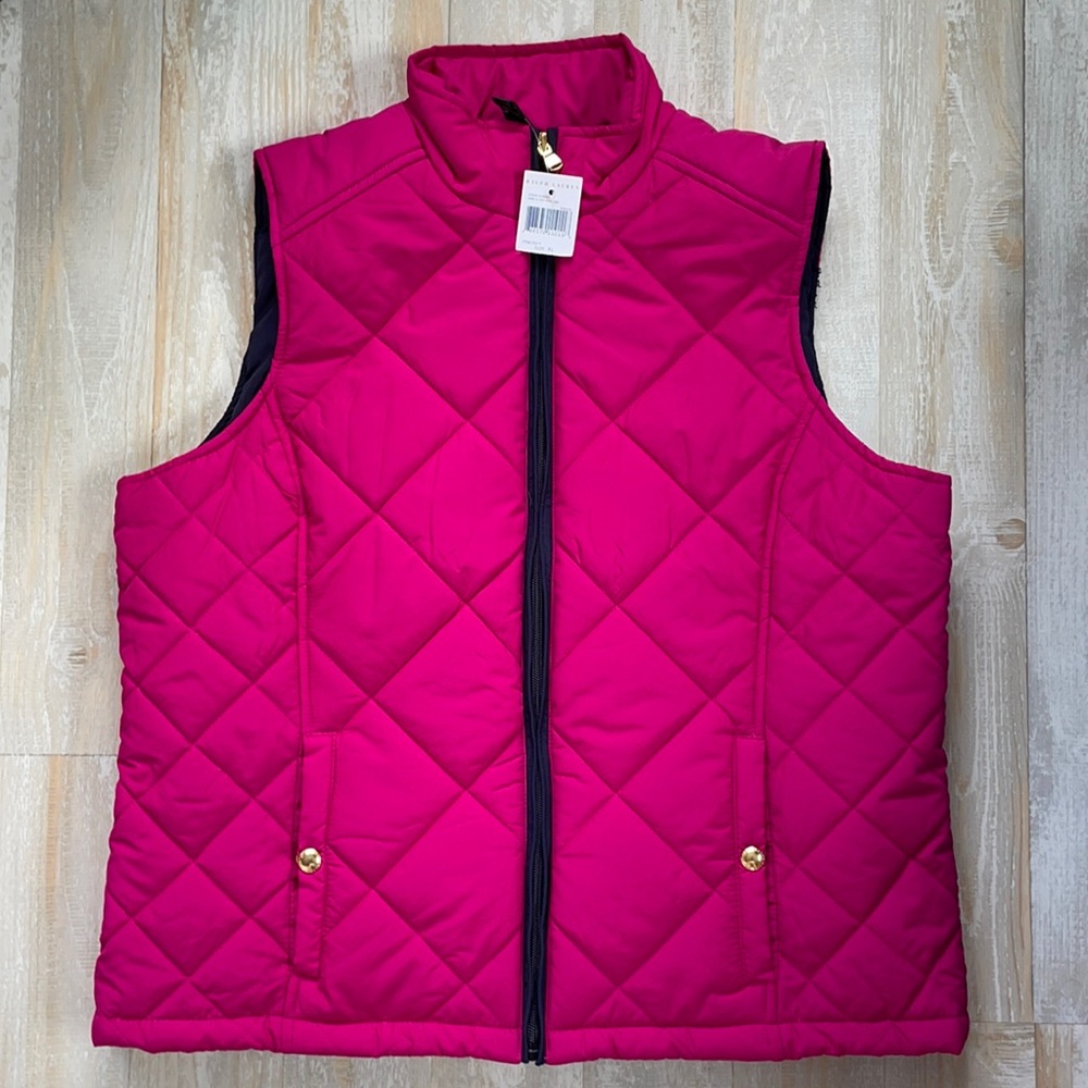 Ralph Lauren pink vest size XL NWT